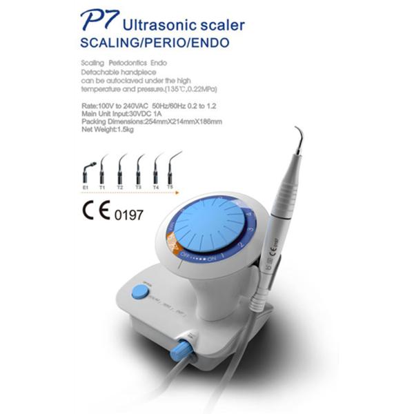 P7 Detachable Dental Ultrasonic Scaler With Autoclavable H3 Alloy Handpiece