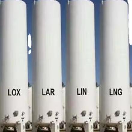 Réservoir de stockage horizontal cryogénique de N2 liquide de 100 m3, 0,8 MPa