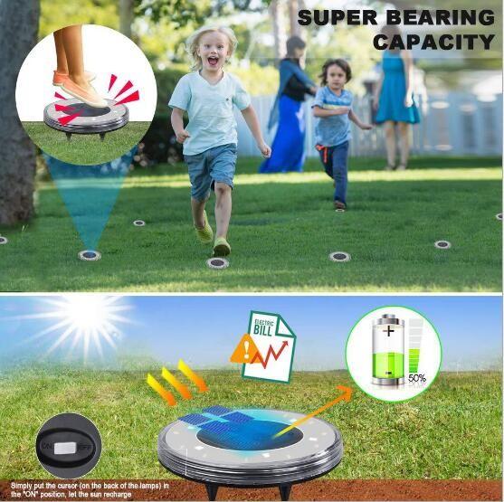 O à prova de água IP68 no jardim à terra ilumina a instalação fácil super da capacidade de rolamento