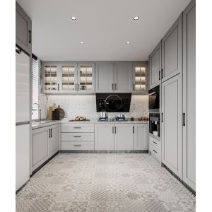 Modern Wood Kitchen Cabinets Custom Island Simple Design Kitchen Furniture