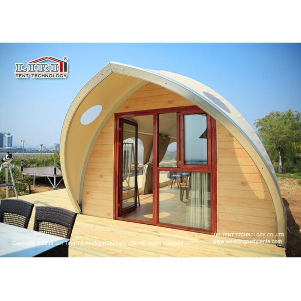 Шатер Глампинг водоустойчивой формы раковины на открытом воздухе/шатер геодезиче