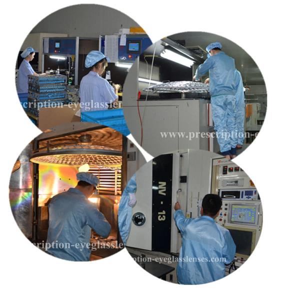 1.59 Polycarbonate Clear Flat Top Eyeglass Lenses Hard Coating 70MM Diameter