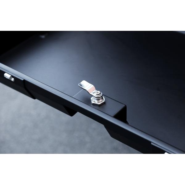 Efficiently Organize Tools with Aluminum Storage Box in Matte Black Powder Coating