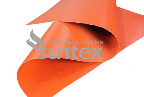 Da chama revestida da tela da fibra de vidro da borracha de silicone da isolação térmica material resistente