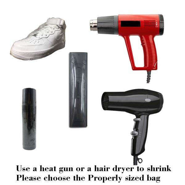 Shrink Wrap Bags, Heat Shrink Wrap PVC Material 100 Packs 8 X 10 Inches Bags for Bath Bombs, Soap Bars