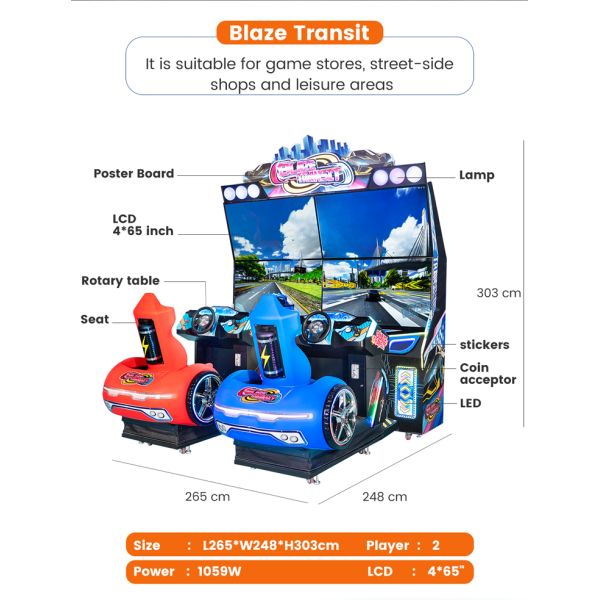 Blaze Transit Arcade Car Racing Game Machine Wholesale