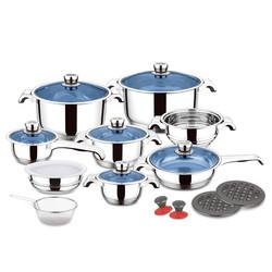 Multifunction Custom Pots And Pans Cookingware Set Cookware Cook Pot 21 Pieces Thickened Stainless Steel Cookware Set