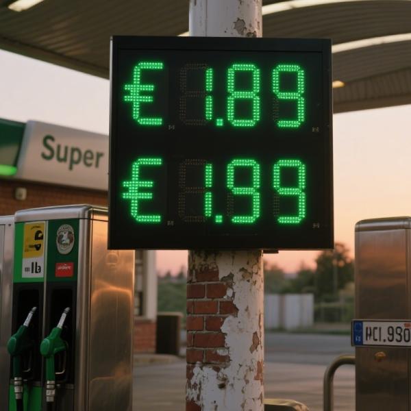 12 Inch Gas Station LED Display 8.88 Format LED Gas Price Displays Outdoor With Euro Symbol