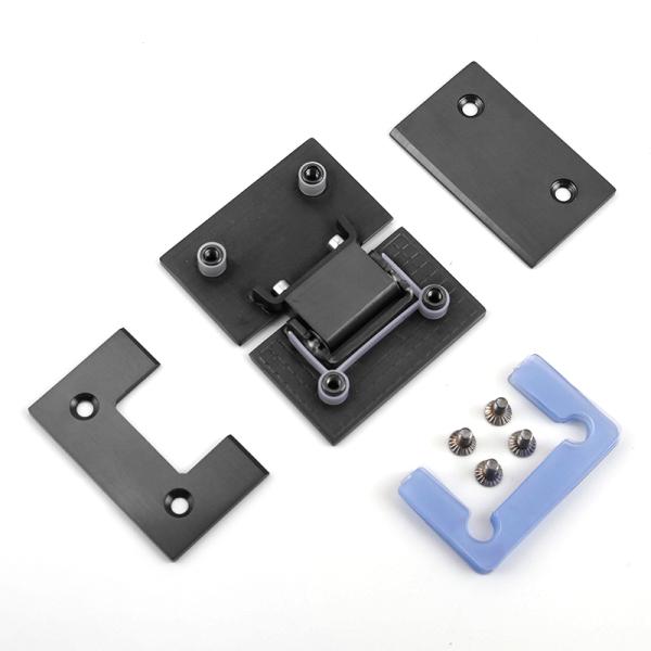 Чистый никелевый отделка черный матовый душевой ванной дверной занавес для стеклянных дверей