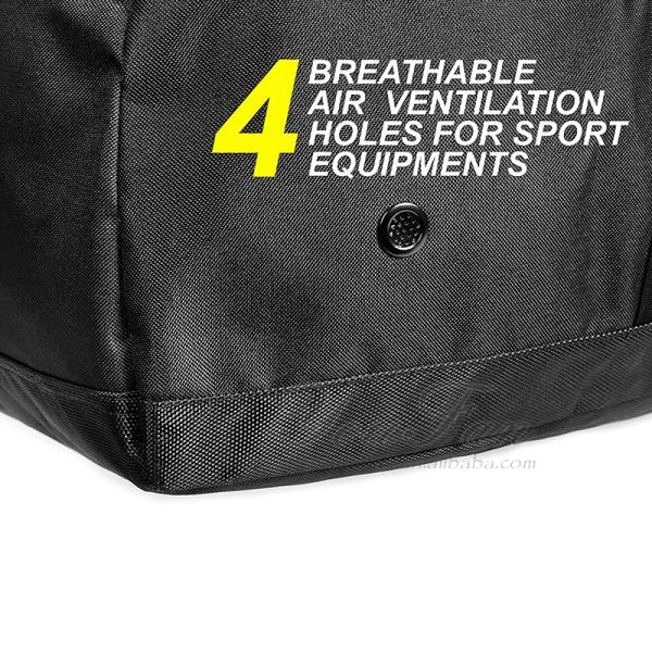 Heavy Duty Oxford Fabric Sports Duffle Bags With 4 Air Ventilation Holes