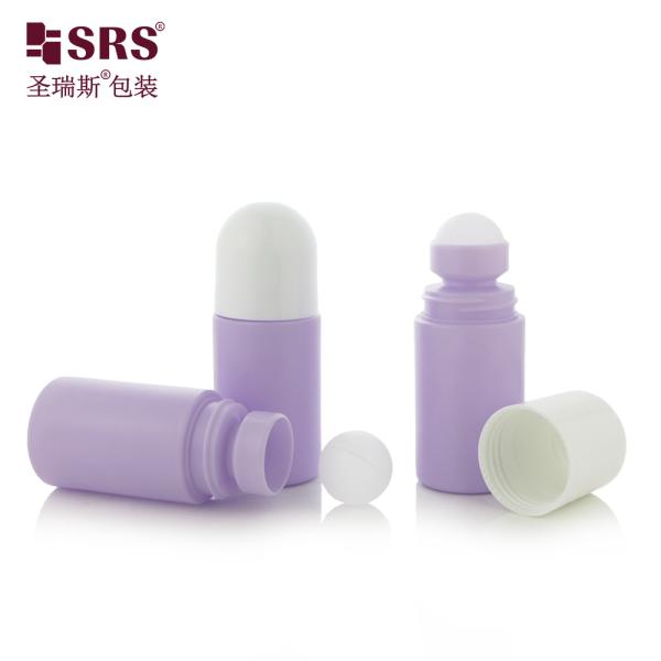 RPPC-60ML Recycled PP PCR Plastic Roll-On Custom Deodorant Gel Applicator Bottle Packaging
