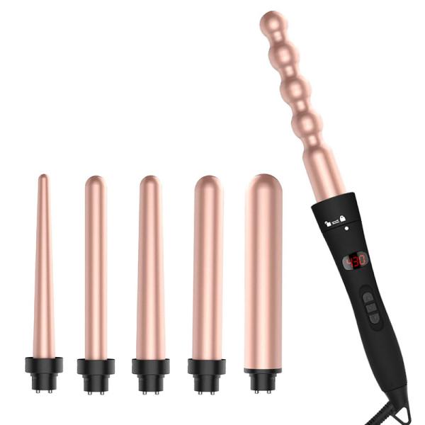 Утюга изменителя Curler волос 6 Lcd подогревателя PTC палочка Ulta автоматического главного завивая