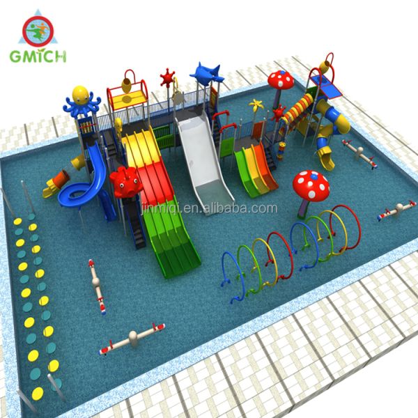 Anti Static Outdoor Water Park Playground  FRP Fiberglass Water Slide Multi Colors