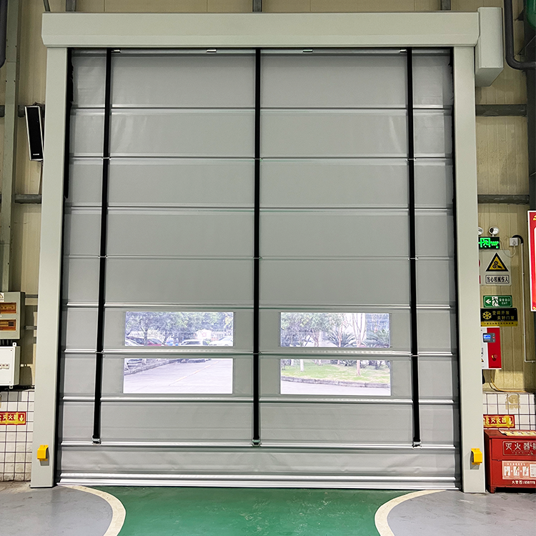 High Performance High Speed Stacking Door With Double-sided Manual Button For New Energy Manufacturing Plants