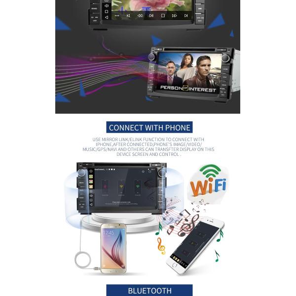 KIA Android Car Radio Player Gps Navigation Capacitive And Multi - Touch Screen