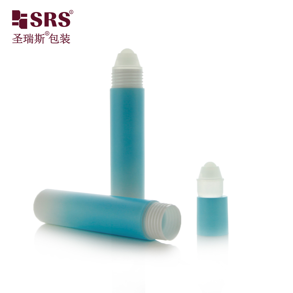 Custom Logo Empty 20 ML Plastic Roll‑on Container Cosmetic Oil Bottle With Plastic Ball