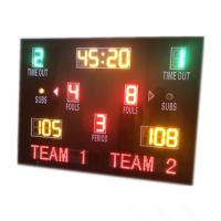 Placar conduzido seguro do basquetebol dígitos de 8 polegadas na cor diferente com nome da equipe