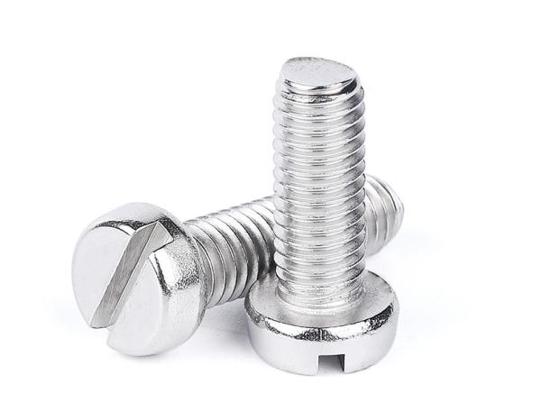 High Hardness Cylindrical Head Slotted Slottiing Machine Screw  for Automotive Carbon Material DIN84 GB65