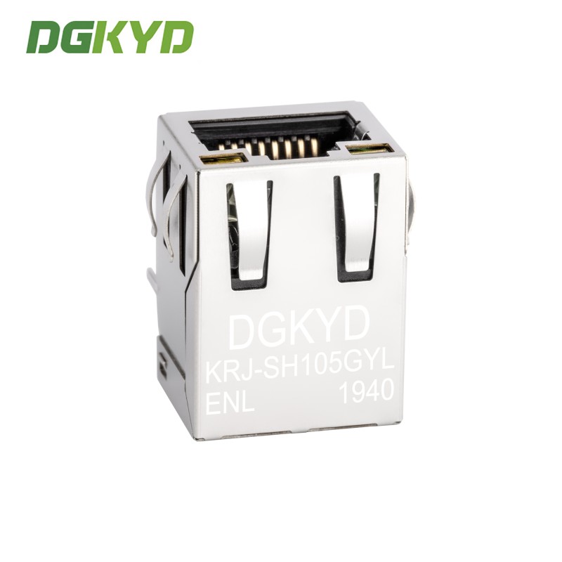 10/100 BASE Ethernet RJ45 Modular Jack With Transformer and Through Hole Mount