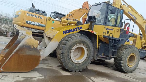 Segundo carregador hidráulico 10025kg da roda de KOMATSU WA380Z da mão