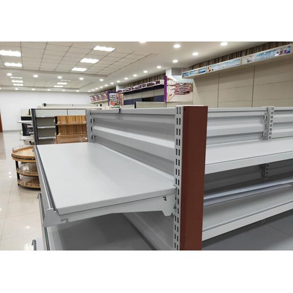 Eco Friendly Supermarket Display Stand With Combination Back Panel RAL Color