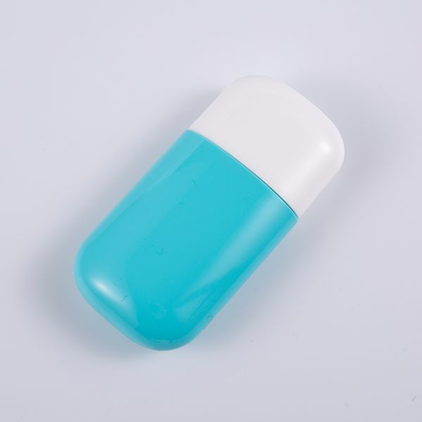 50ml Blue PE Sunscreen Bottle with UV Protection and Travel-Friendly Design