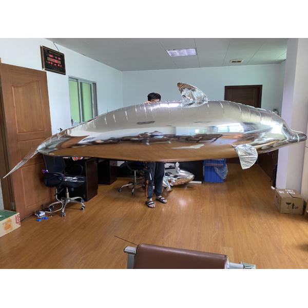 Inflatable Remote Control Air Film Whale And Dolphin Models For Mall Opening Events
