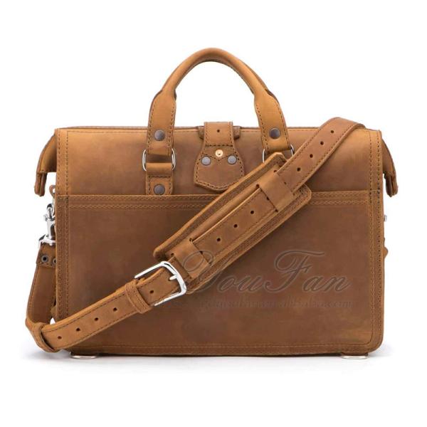 Expandable Pilot Flight Bag , PU Leather Flight Bags For Pilots