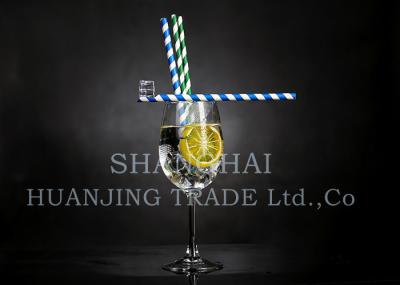 Decorative Wedding Party Paper Straws Multi Colored  Striped Paper Straws