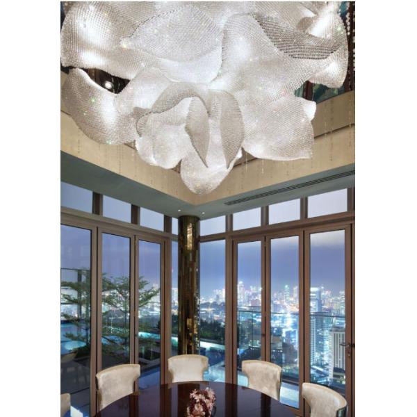 Lujo personalizado K9 de cristal gran cristal lámpara de lámpara de lujo lujosas villas, clubes de alta gama