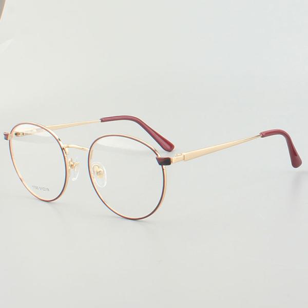 Round Eyewear Stainless Steel Metal Optical Frame