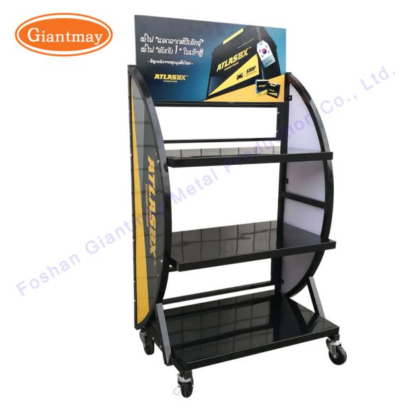 Электрическая стойка автомобильного аккумулятора стеллажа для выставки товаров хранения батарей велосипеда