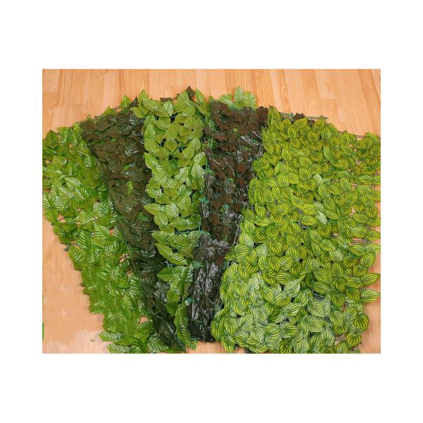 Artificial Hedge Fence With Artificial Ivy Leaves For Outdoor Garden Decoration