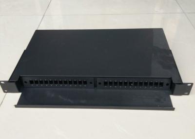 Caixa terminal da fibra ótica da montagem em rack com modelo do porto da bandeja 24 único/multi modelo