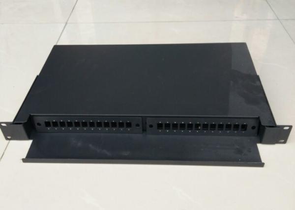 Caixa terminal da fibra ótica da montagem em rack com modelo do porto da bandeja 24 único/multi modelo