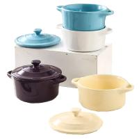 Pot de Mini bol de four en céramique en grès pour le four de gâteau de crème brulée