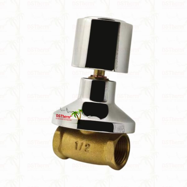 Chrome Plated Brass Stop Valve Global Valve South American Style B 1/2