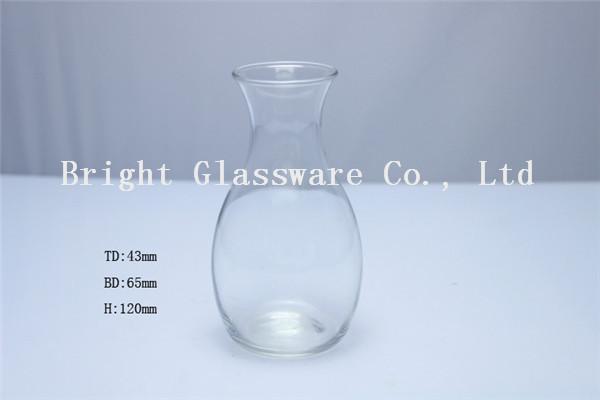 Hand blown glass wine decanter with ice cooler glass water bottle for wholesale