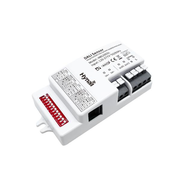 DALI-2 D4i microwave motion sensor HNS205DL, integrated switchable DALI-2 bus power supply, self-contained 