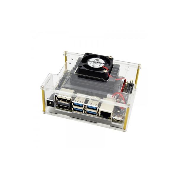 Jetson Nano development board Acrylic case with cooling fan