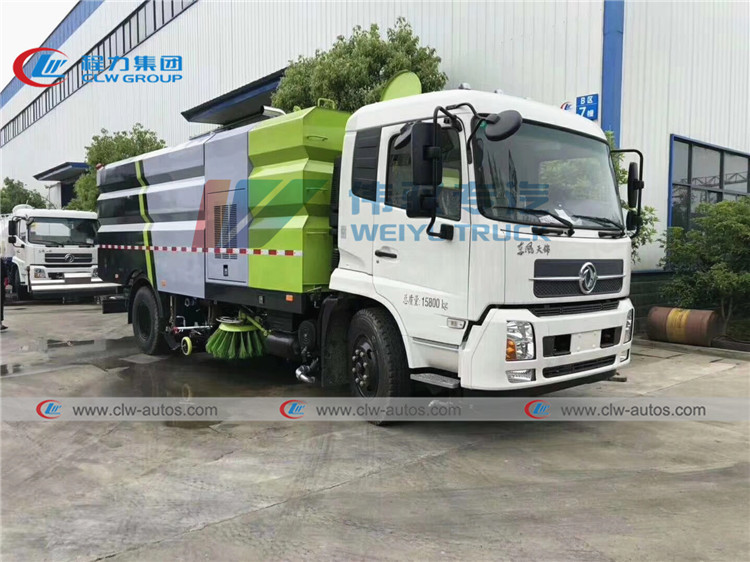 Тележка метельщика вакуума Dongfeng 190hp с цистерной с водой 2000L