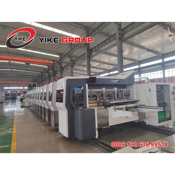 YK-1224 Fully Computer Flexo Printer Slotter Die Cutter Carton Box Making Machine From YIKE GROUP