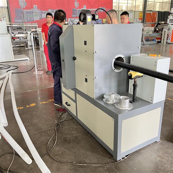 HDPE Single Wall Corrugated Cable Duct Corrugated Pipe Extrusion Line Easy Operation Speed Of Line 0.6-3m/min