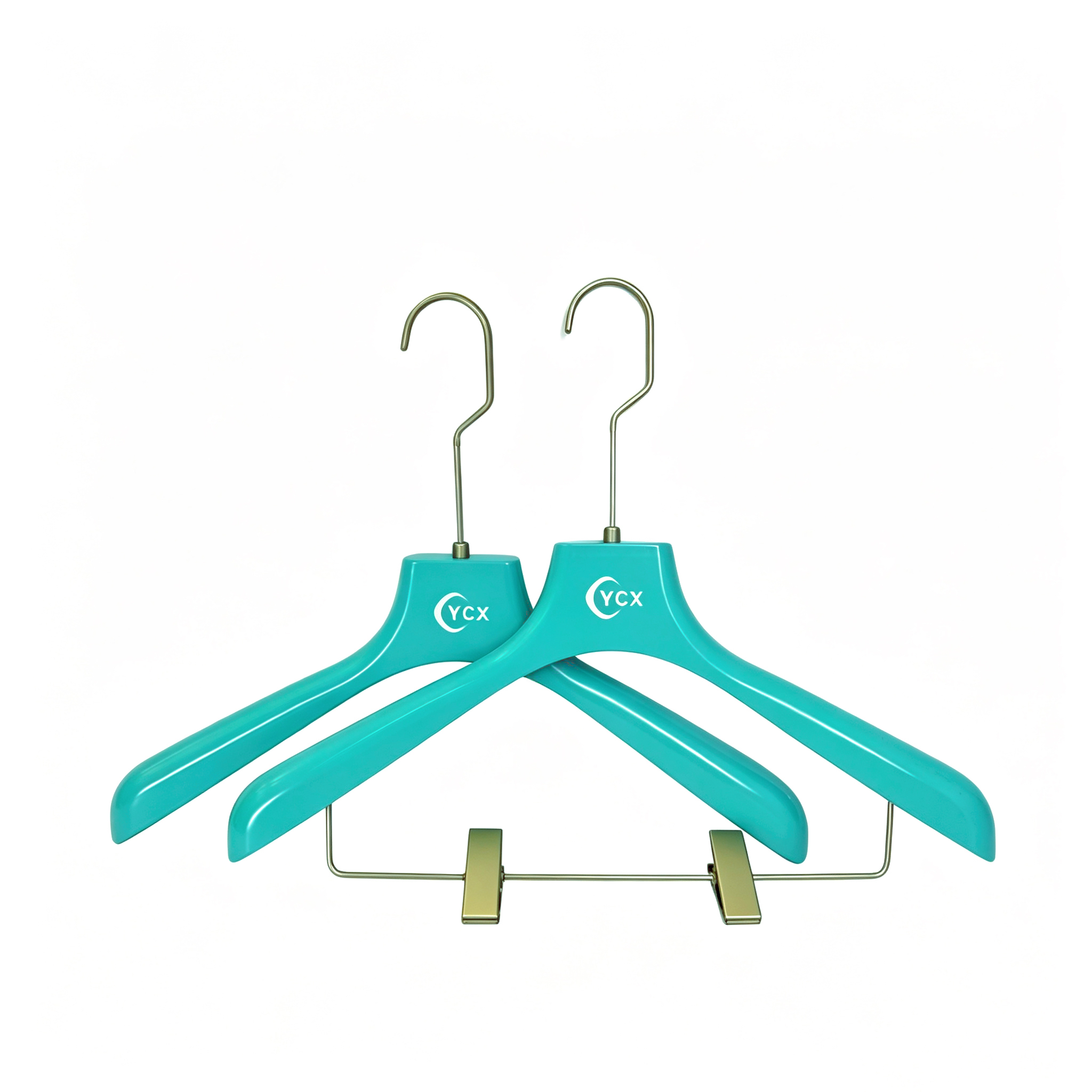 Wide-shouldered dip-coated suit hanger thickened and reinforced for clothing stores and hotels