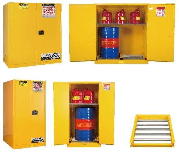 Armoire de sécurité pour fût de 208 litres SSD100110 - Conforme aux normes OSHA et NFPA