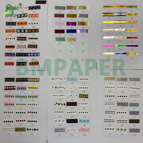 60g Food Grade Straw Paper 15mm X 3100mm For beverage straws Different Patterns
