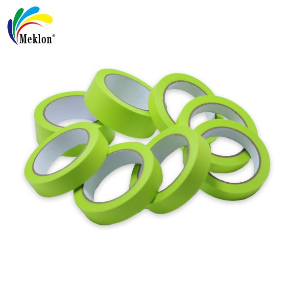 Wholesale Car Spray Painting Without Leakage, Single-Sided Green Masking Tape Production Roll Price In Chinese Factories