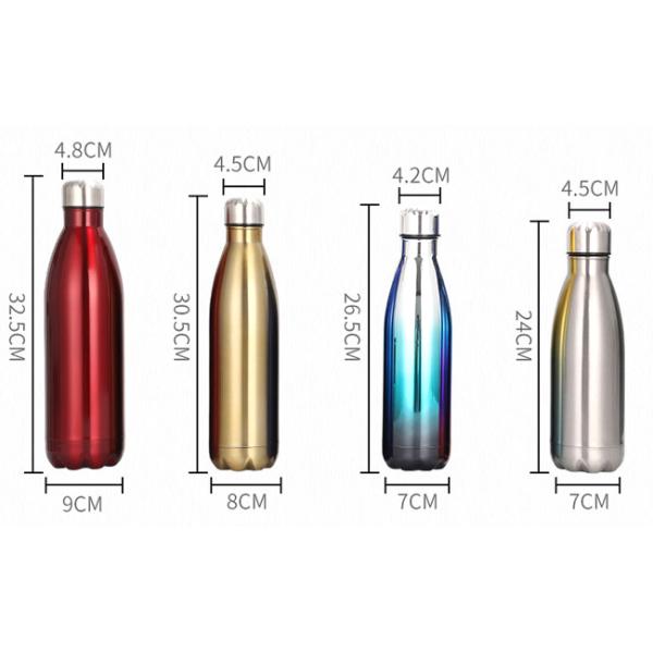 350ml - 1000ml Stainless Steel Drink Bottles Vacuum Flask Water Bottle For Travel