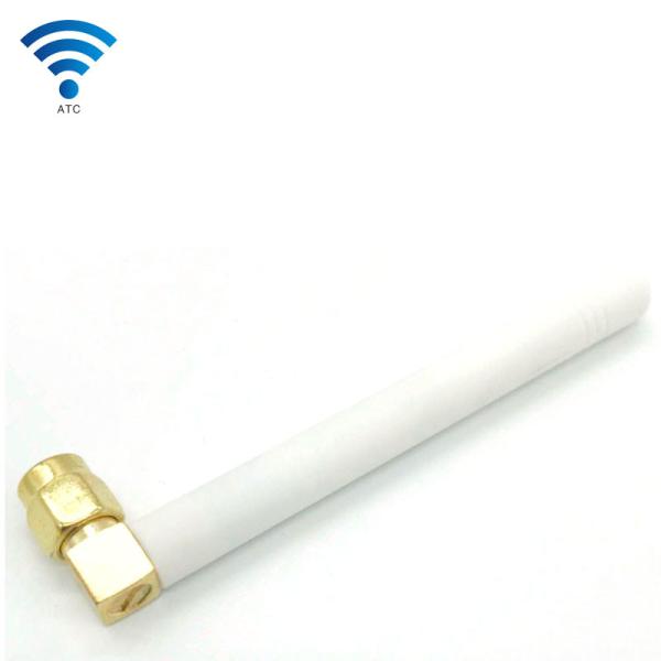 White Color 2DBi SMA Male Blending Head Whip Rubber External GSM GPRS 2G Antenna