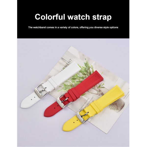 Charming FKM Fluororubber Strap · Customizable Logo And Colors | Pin Buckle - China Wholesaler SHX